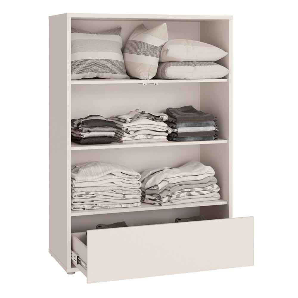 Ansley Wooden Wardrobe with 2 Doors 1 Drawer in Sand