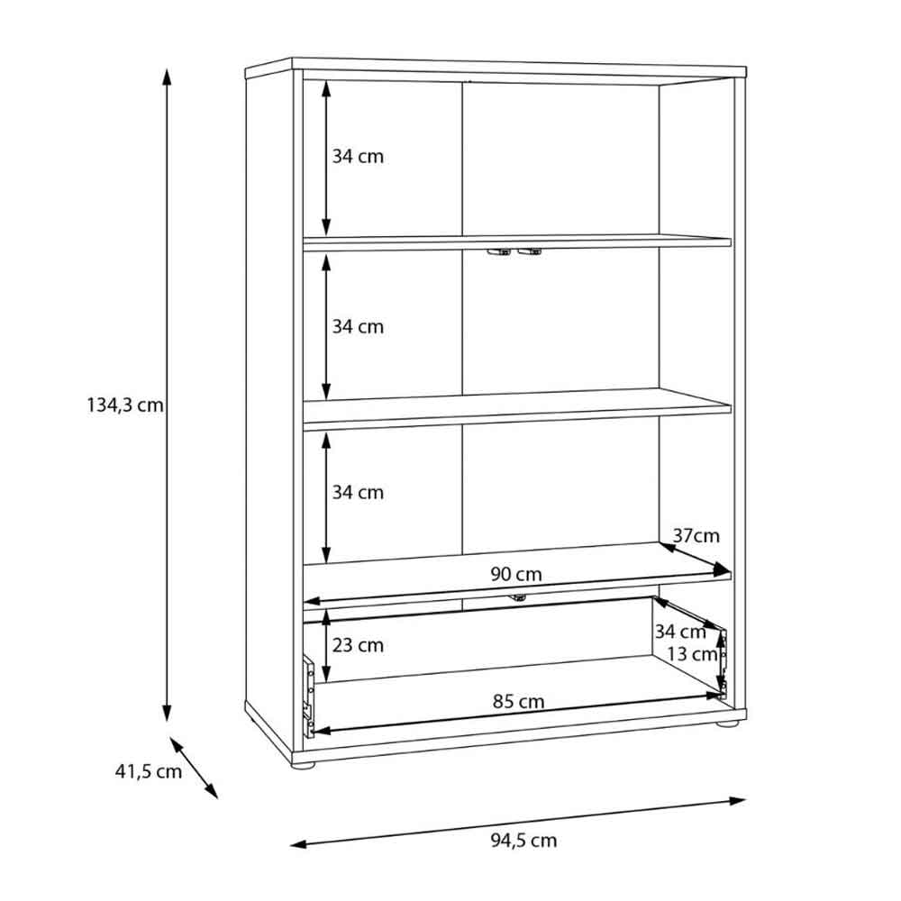 Ansley Wooden Wardrobe with 2 Doors 1 Drawer in Sand