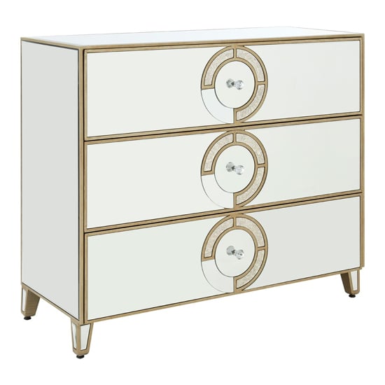 Antibes Mirrored Glass Chest Of 3 Drawers In Antique Silver_1