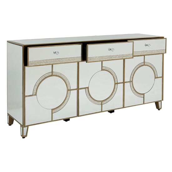 Antibes Mirrored Glass Sideboard In Antique Silver_4