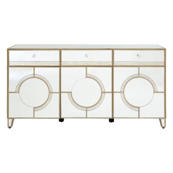 Antibes Mirrored Glass Sideboard In Antique Silver_5