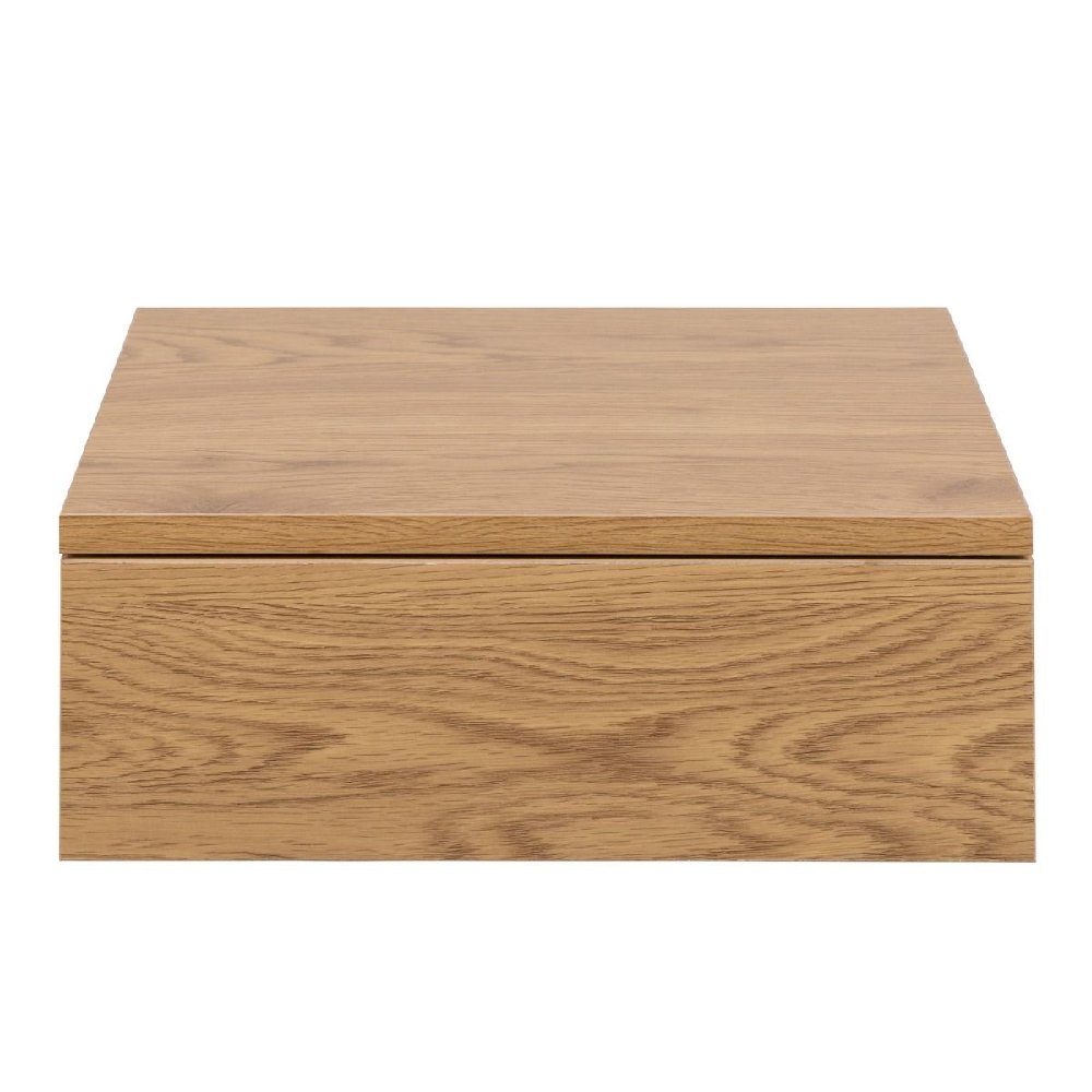 Antigo Wall Hung Wooden Bedside Cabinet With 1 Drawer In Oak