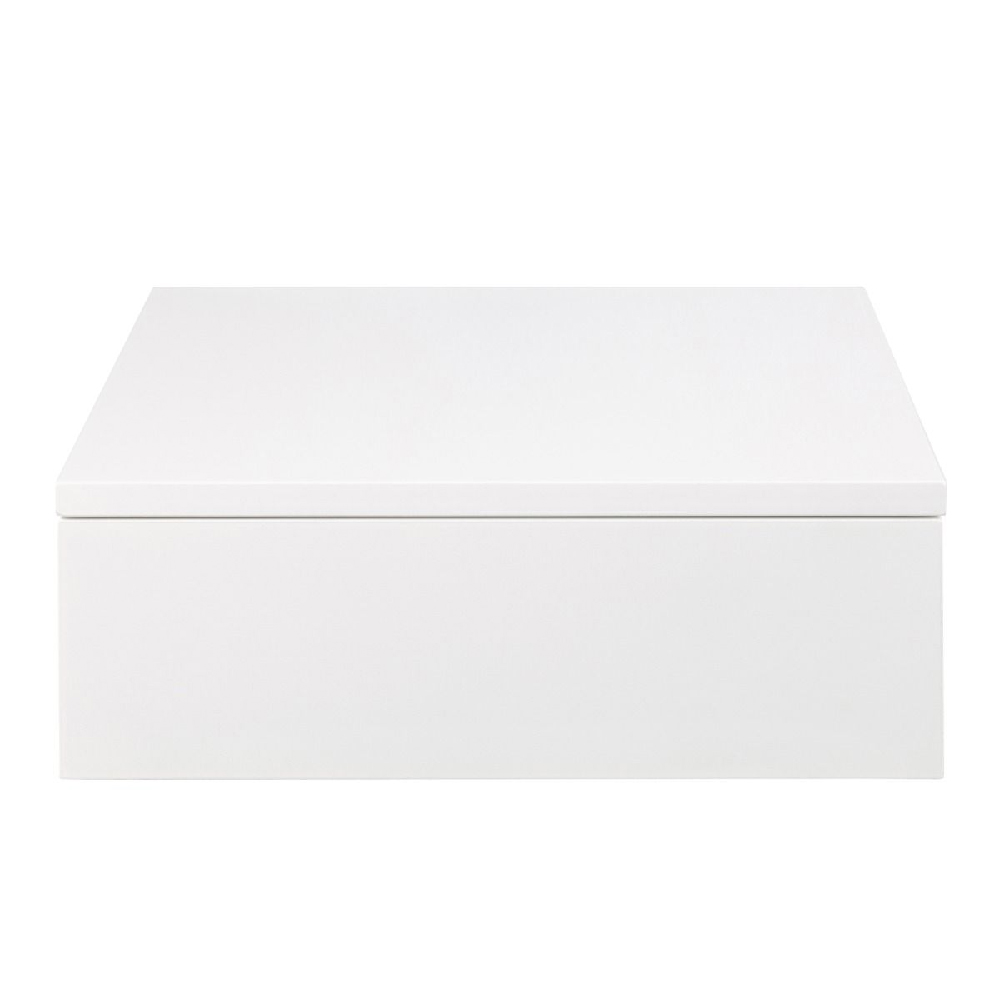 Antigo Wall Hung Wooden Bedside Cabinet With 1 Drawer In White