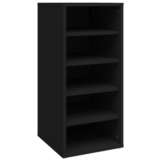 Antioch Set Of 2 Wooden Shoe Storage Rack In Black