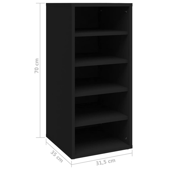 Antioch Set Of 2 Wooden Shoe Storage Rack In Black