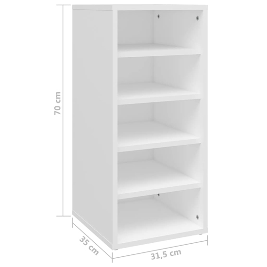 Antioch Set Of 2 Wooden Shoe Storage Rack In White