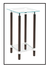 Antique Glass Side Tables