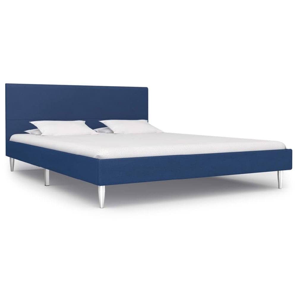 Read more about Antlers fabric king size bed in blue