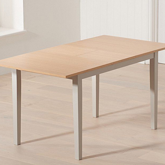 Ankila Extending Wooden Dining Table In Oak And Grey_2