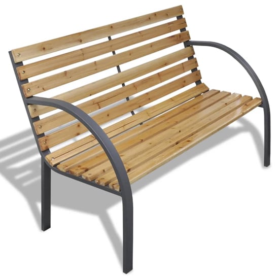 Anvil Outdoor Wooden Seating Bench In Natural