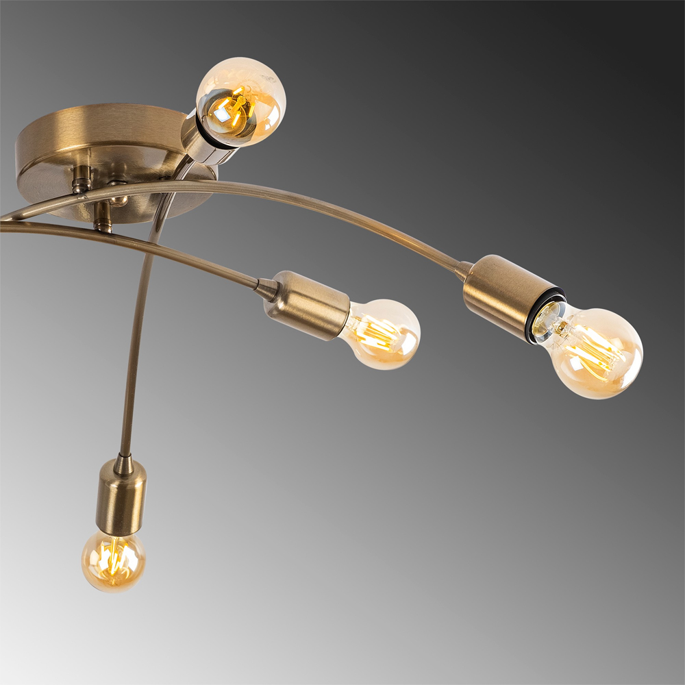 Brelan 6 Light Metal Ceiling Light in Vintage