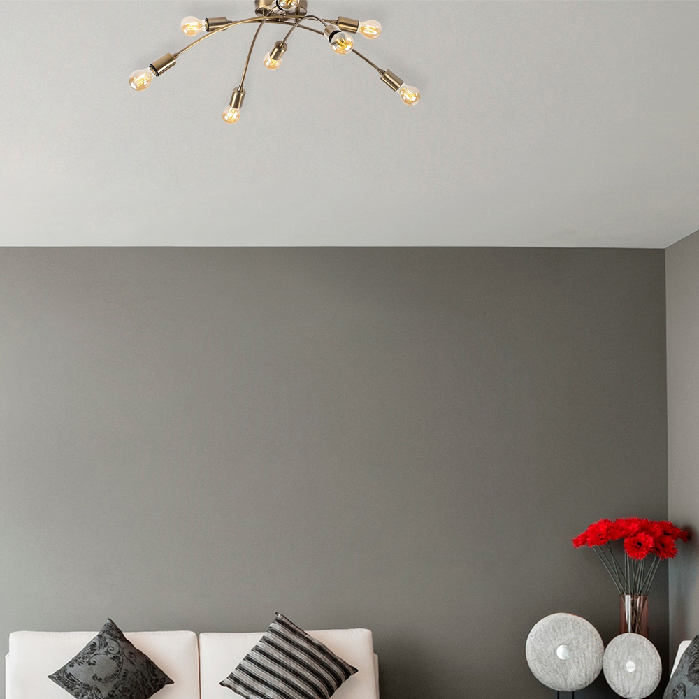 Brelan 8 Light Metal Ceiling Light in Vintage