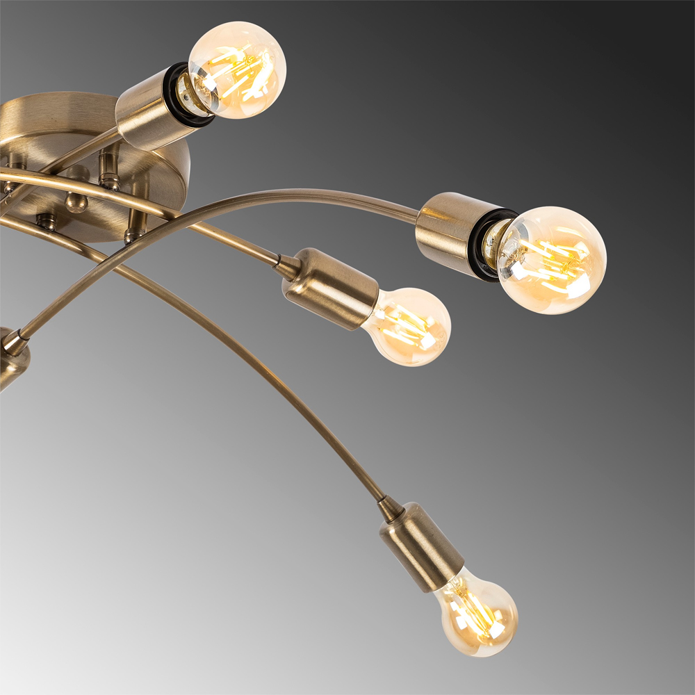 Brelan 8 Light Metal Ceiling Light in Vintage