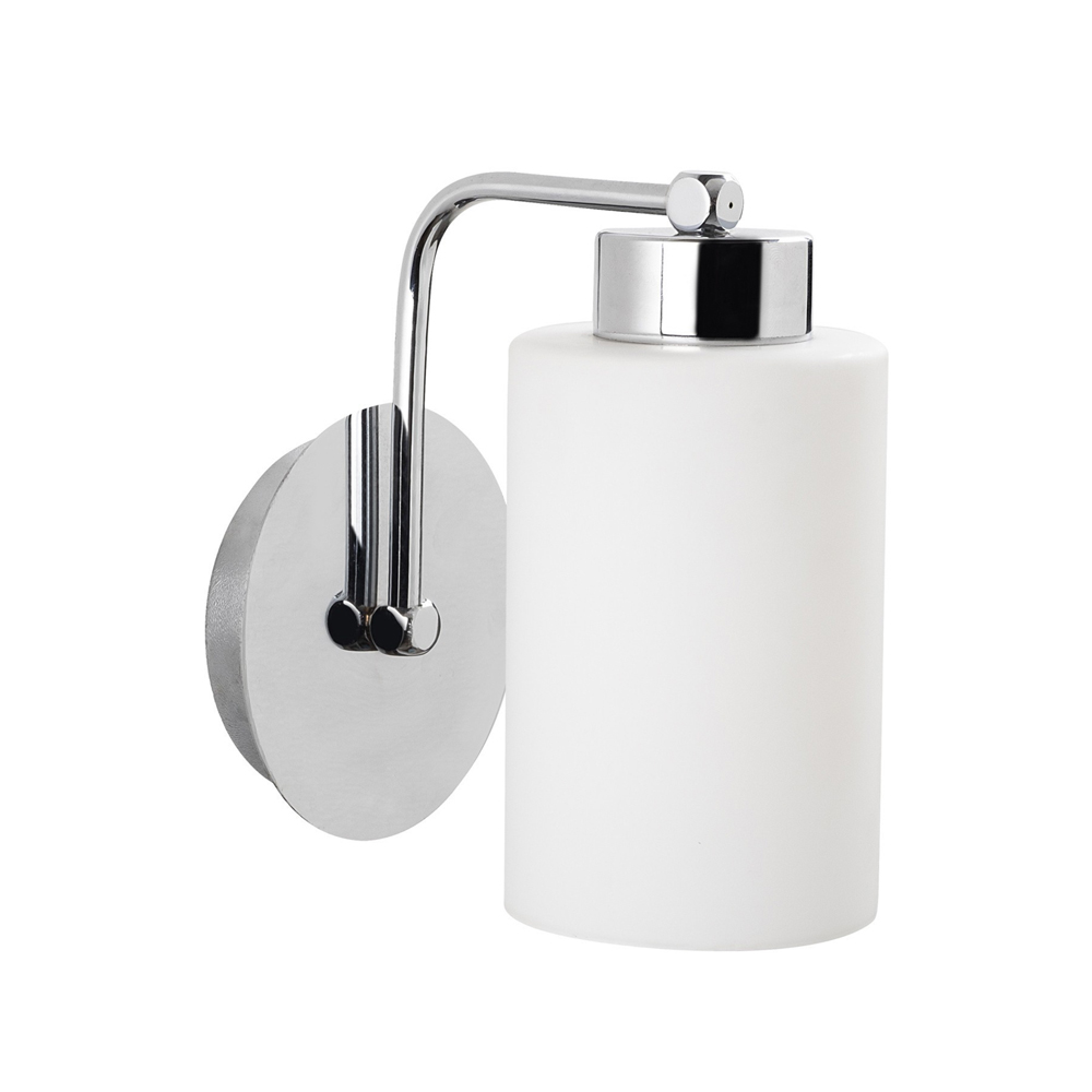 Balcova Metal Bathroom Wall Lamp in Silver