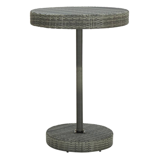 Anya Large Poly Rattan Bar Table With 4 Audriana Chairs In Grey_2