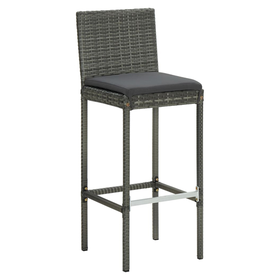 Anya Large Poly Rattan Bar Table With 4 Audriana Chairs In Grey_3