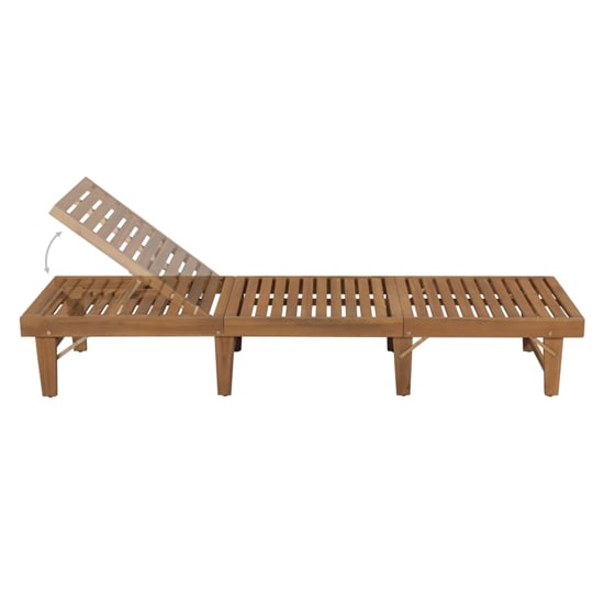 Anya Outdoor Acacia Wooden Sun Lounger In Oil Natural_3