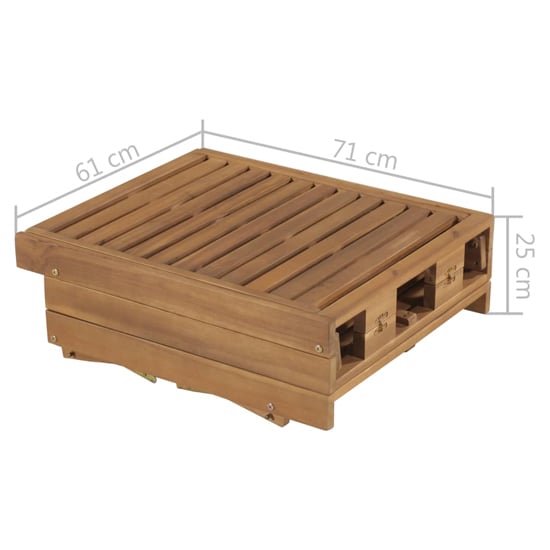 Anya Outdoor Acacia Wooden Sun Lounger In Oil Natural_5