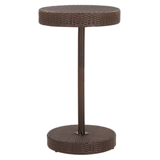 Anya Small Poly Rattan Bar Table With 2 Avyanna Chairs In Brown_3