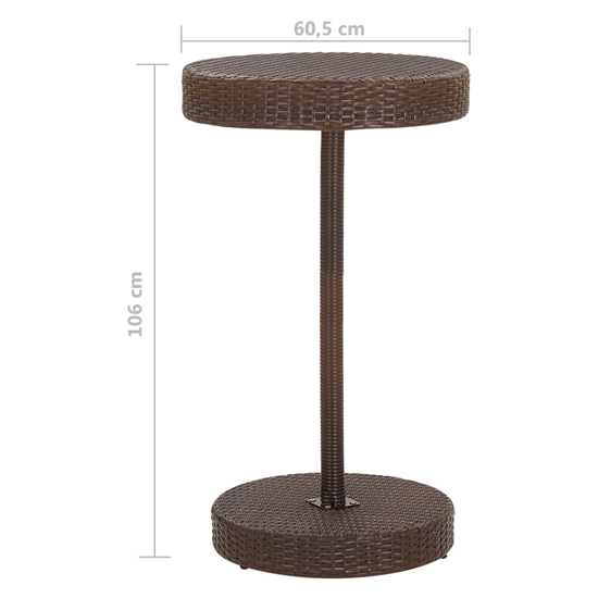 Anya Small Poly Rattan Bar Table With 2 Avyanna Chairs In Brown_5