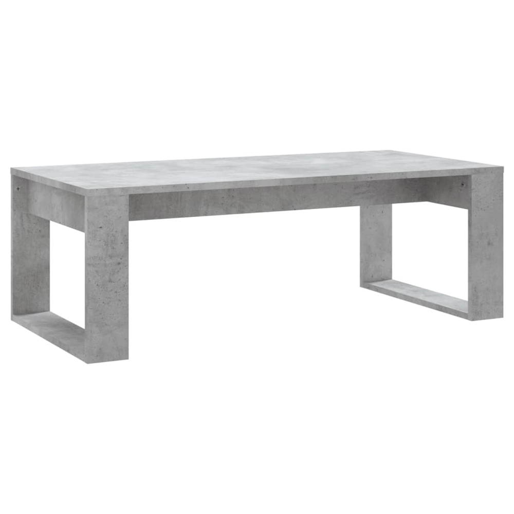Aponka 102cm Wooden Coffee Table - Concrete Grey