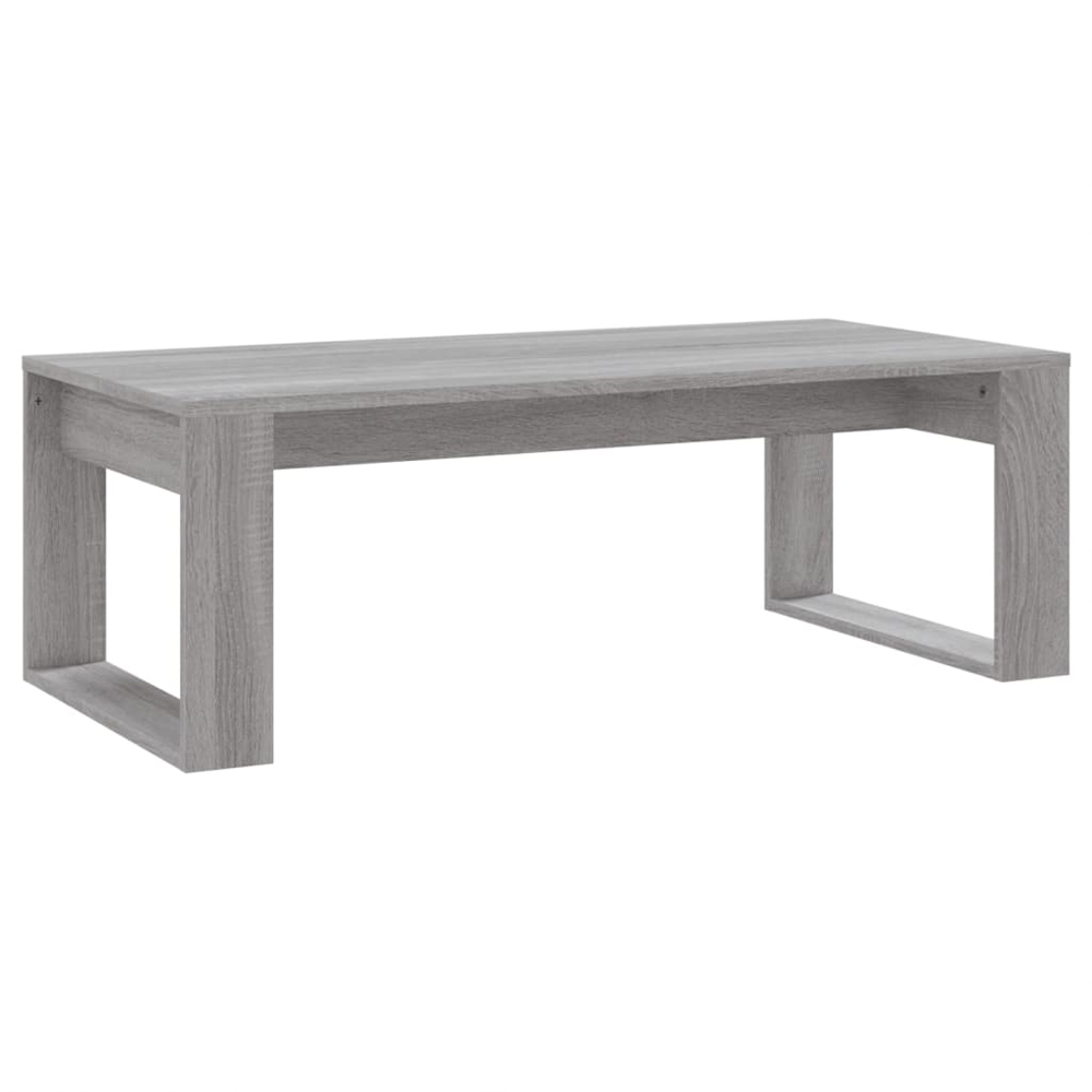 Aponka 102cm Wooden Coffee Table - Grey Sonoma
