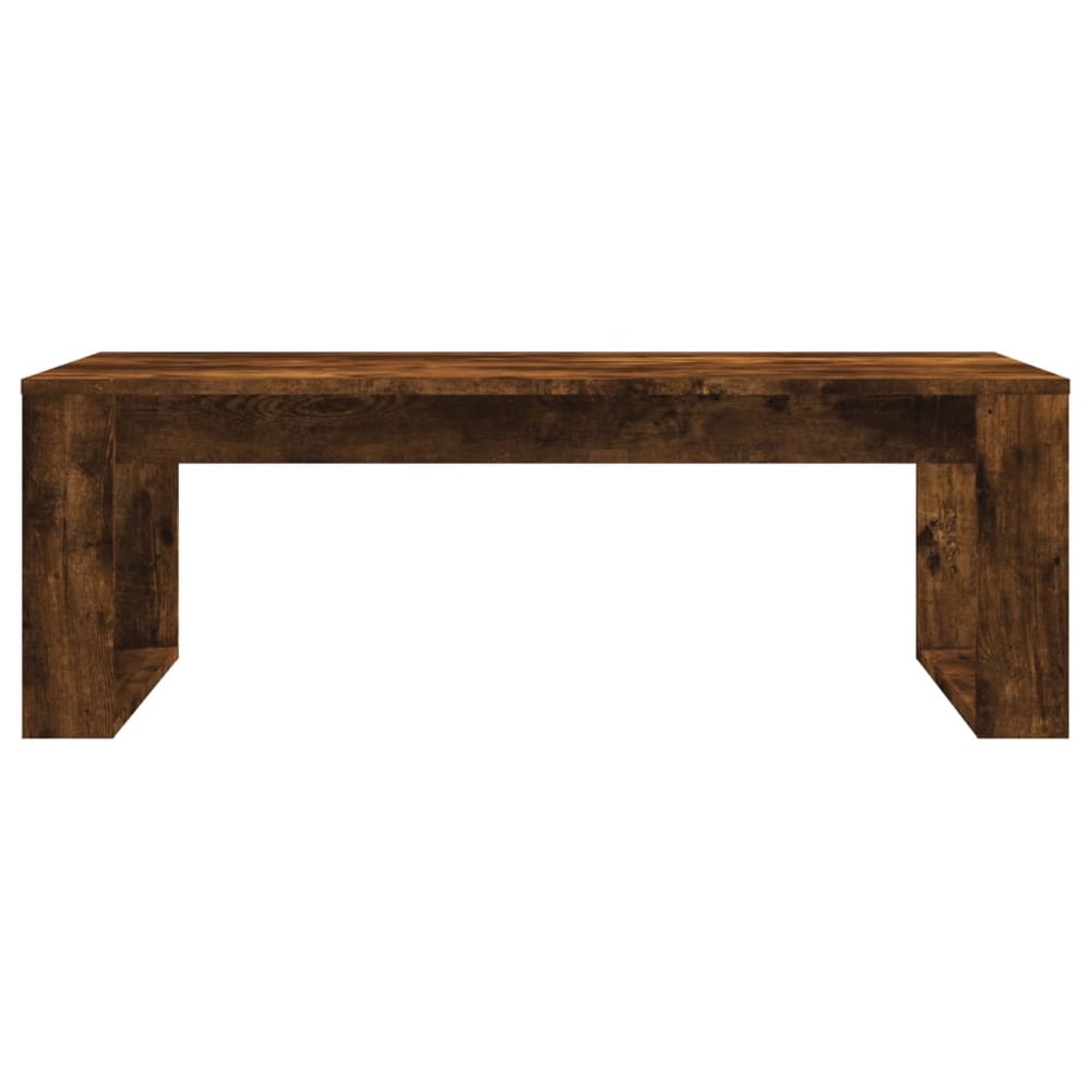 Aponka 102cm Wooden Coffee Table - Smoked Oak