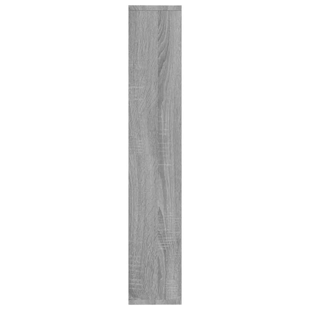 Aponka 36cm Wooden Wall Shelving Unit With 6 Shelves - Grey Sonoma