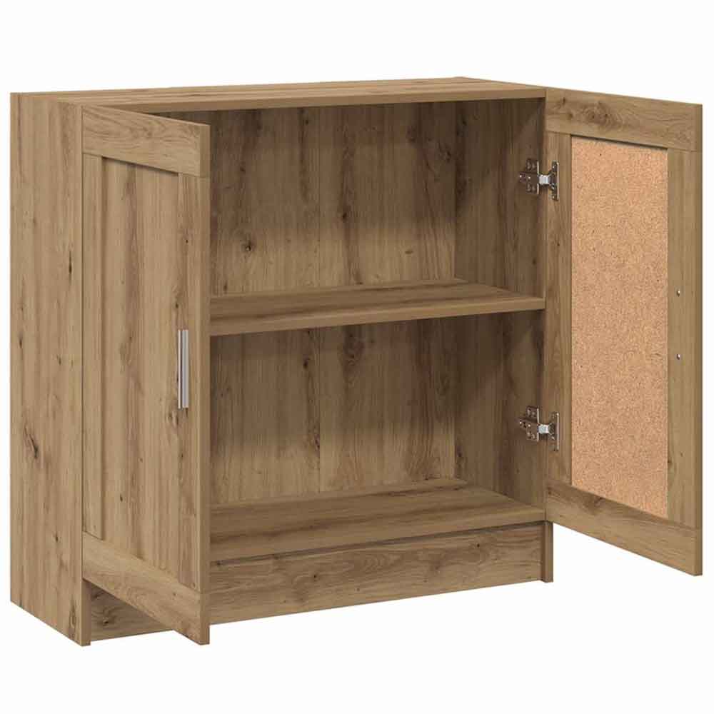 Aponka 80cm Wooden Storage Cabinet With 2 Doors - Artisan Oak