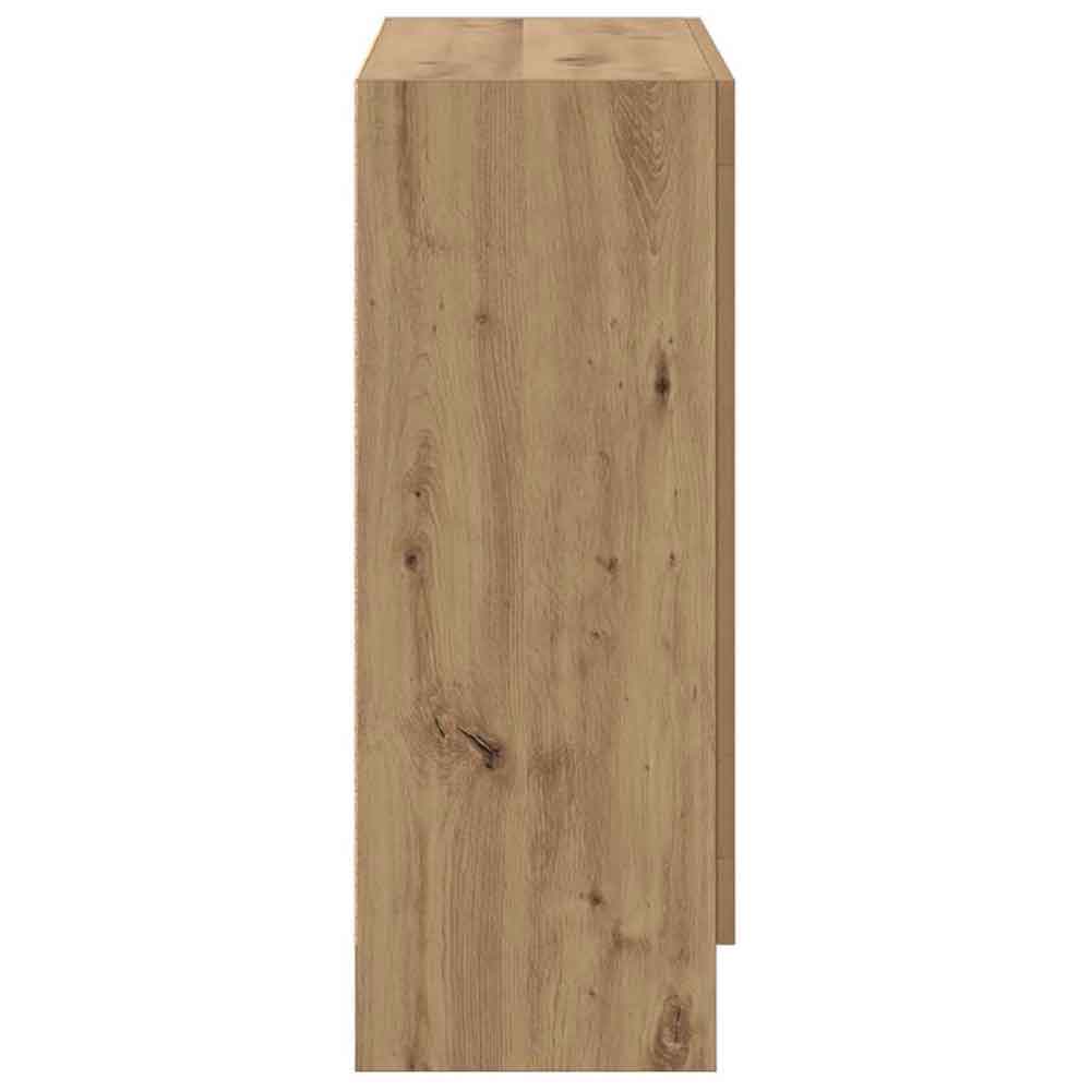 Aponka 80cm Wooden Storage Cabinet With 2 Doors - Artisan Oak