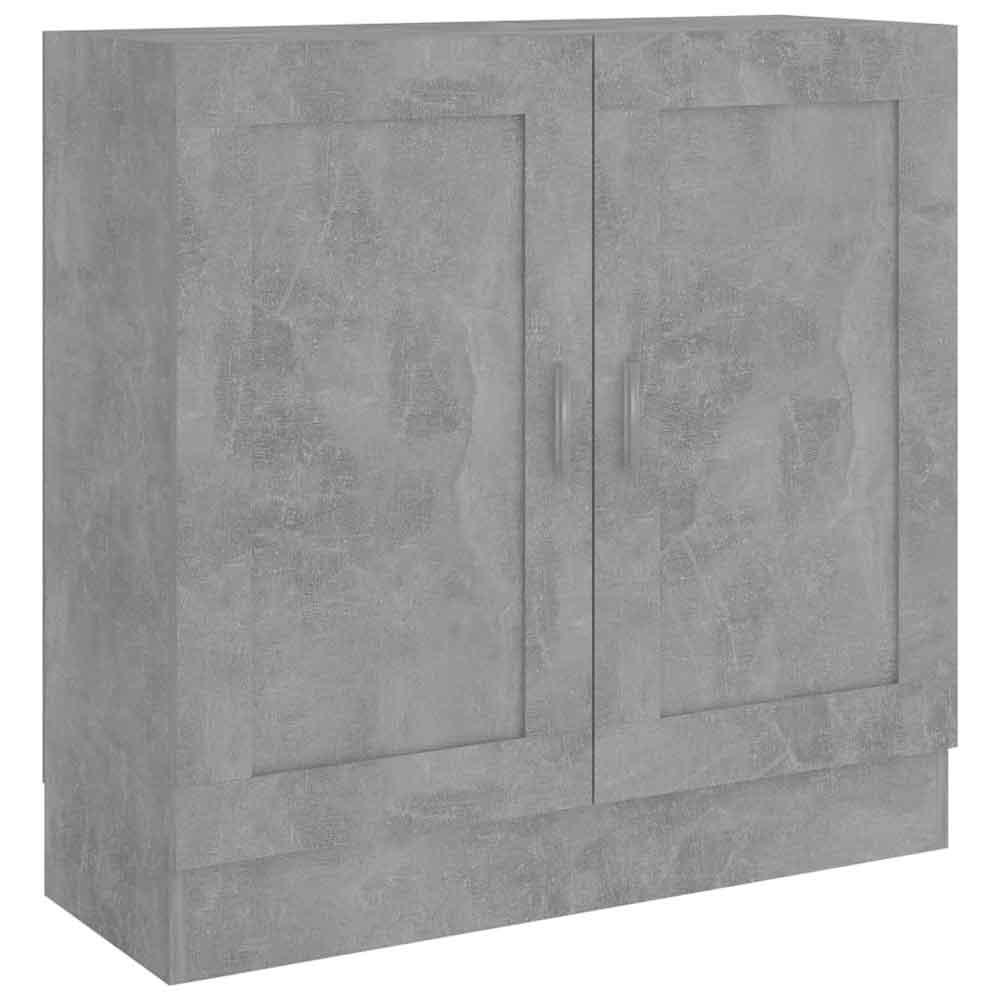 Aponka 80cm Wooden Storage Cabinet With 2 Doors - Concrete Grey