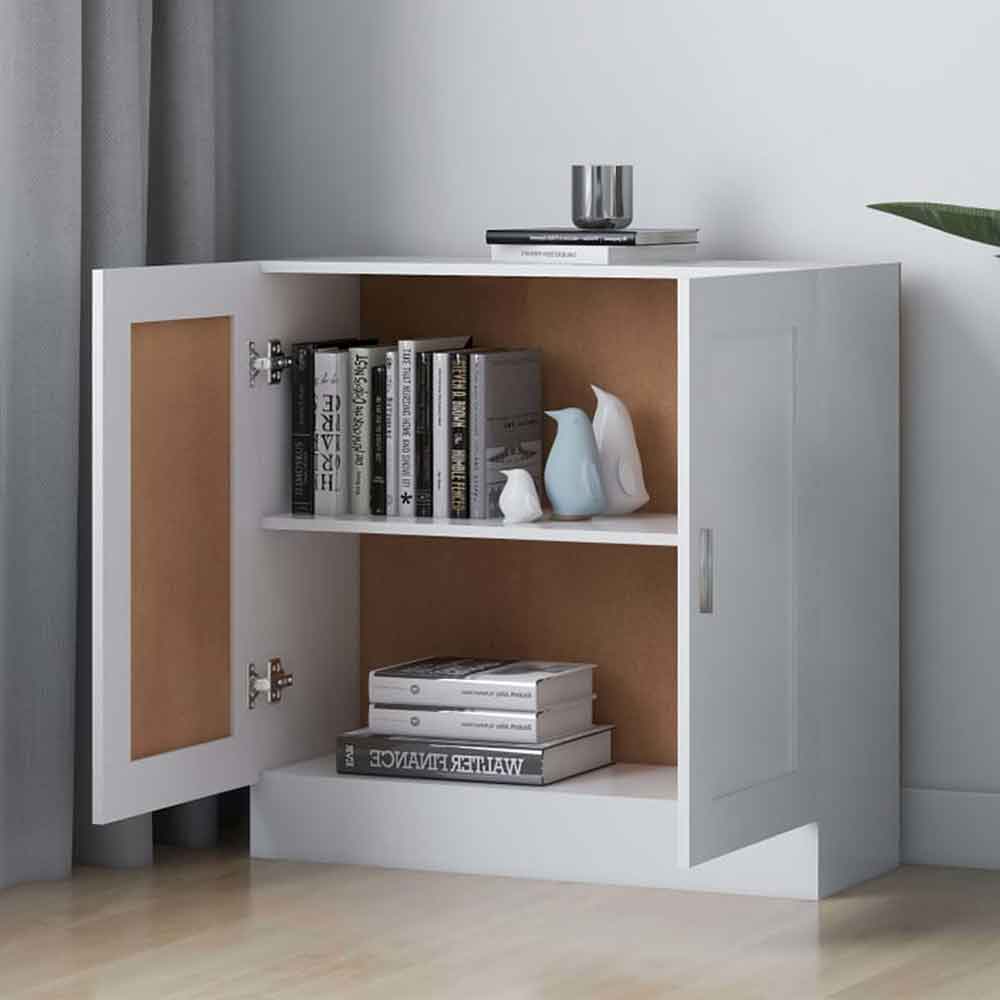 Aponka 80cm Wooden Storage Cabinet With 2 Doors - White