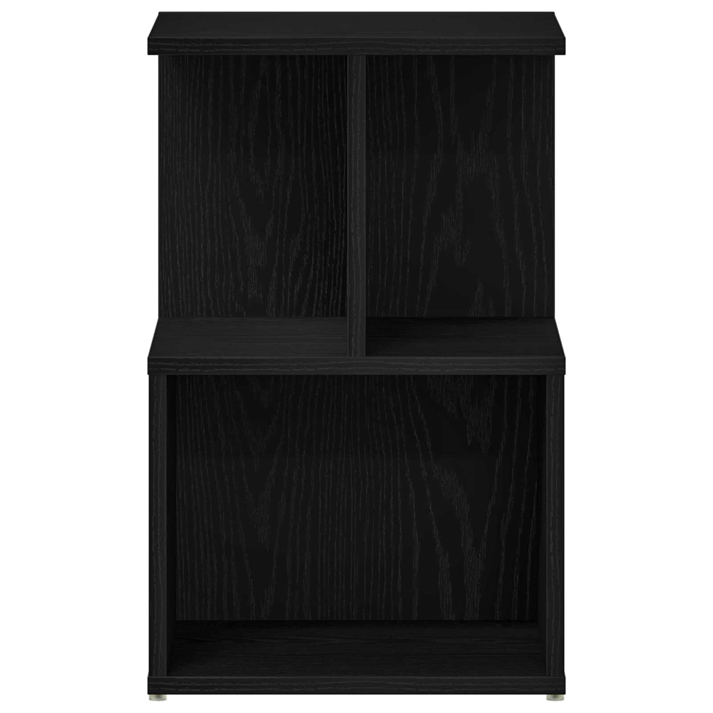 Aponka Wooden Bedside Cabinet With 1 Self - Black Oak