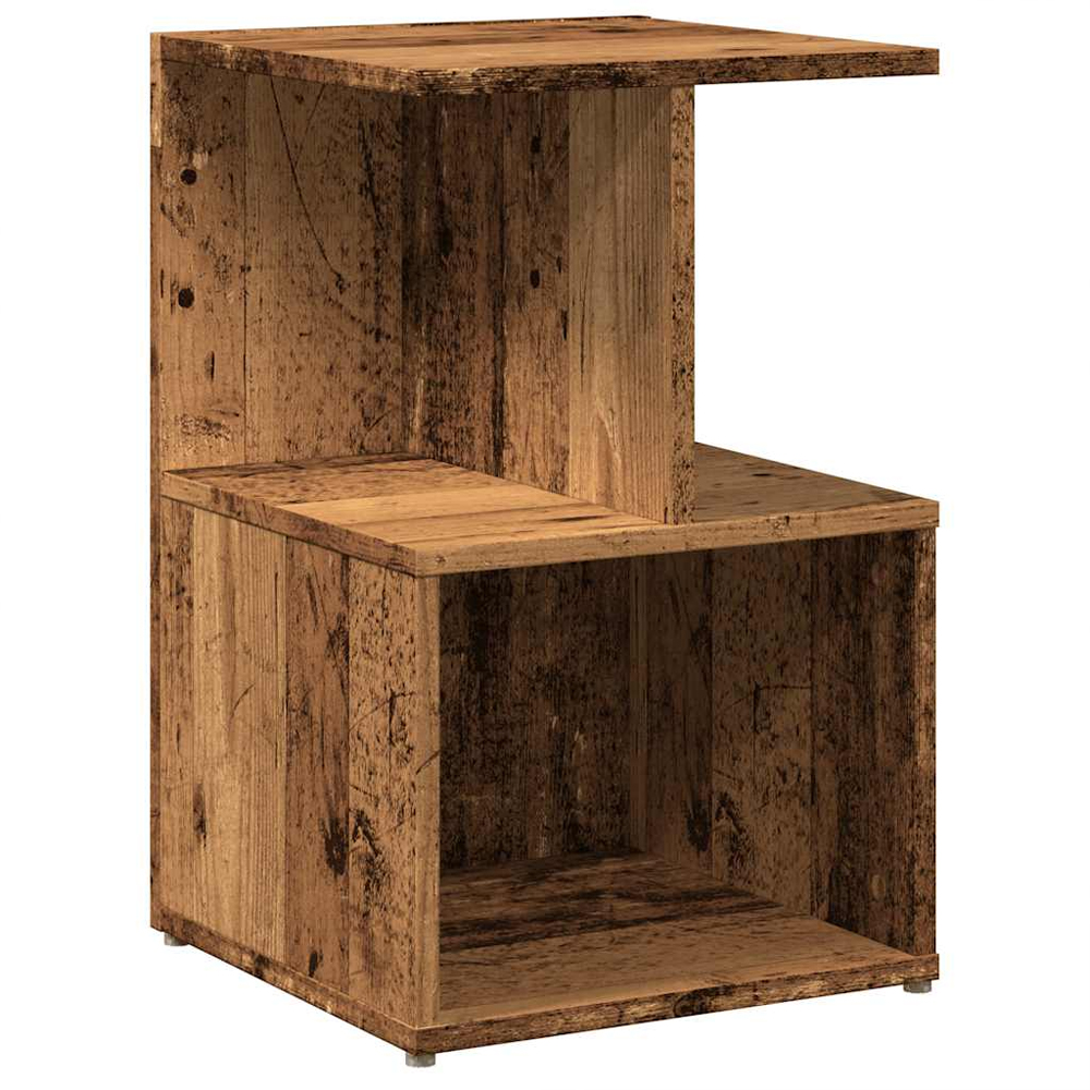 Aponka Wooden Bedside Cabinet With 1 Self - Brown