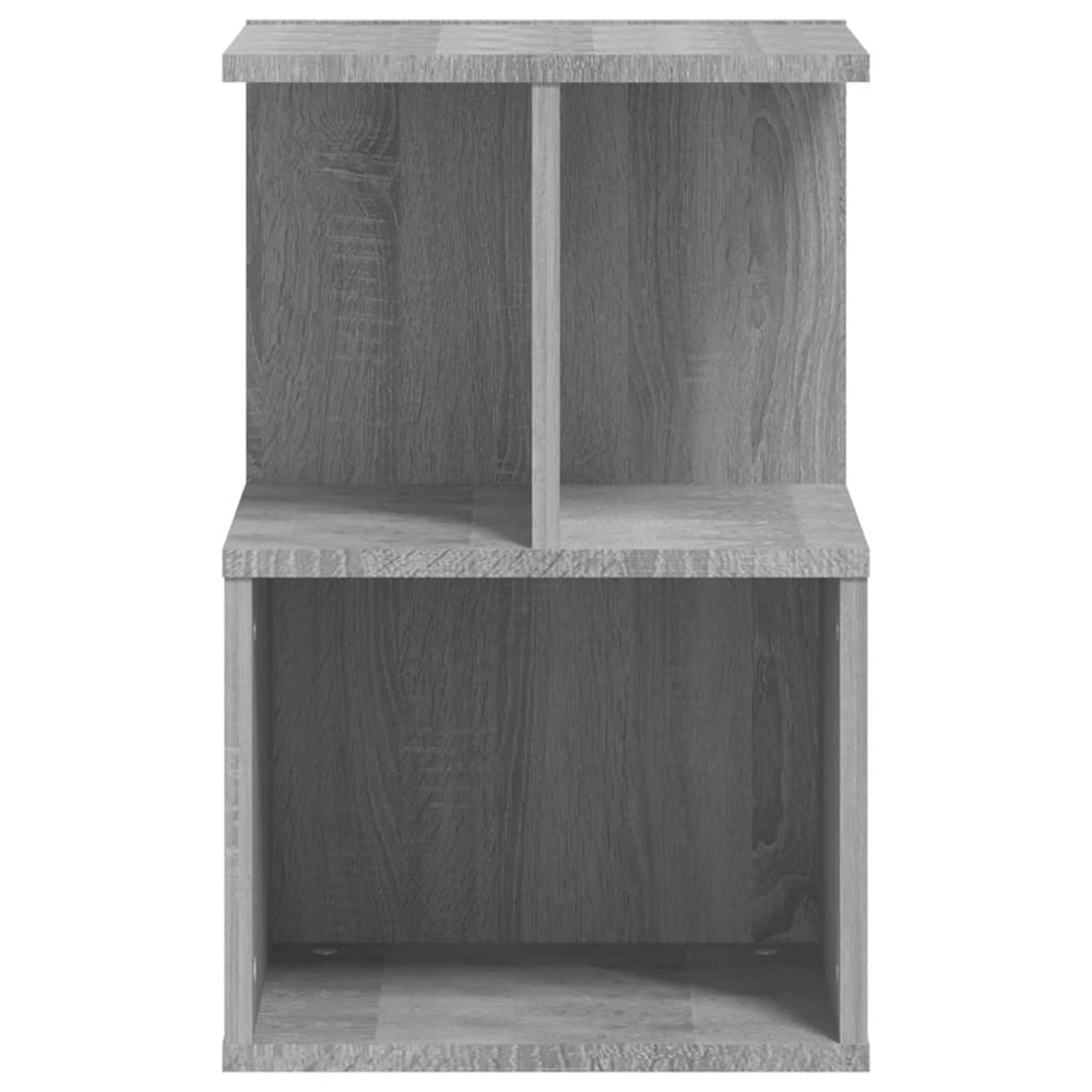 Aponka Wooden Bedside Cabinet With 1 Self - Grey Sonoma