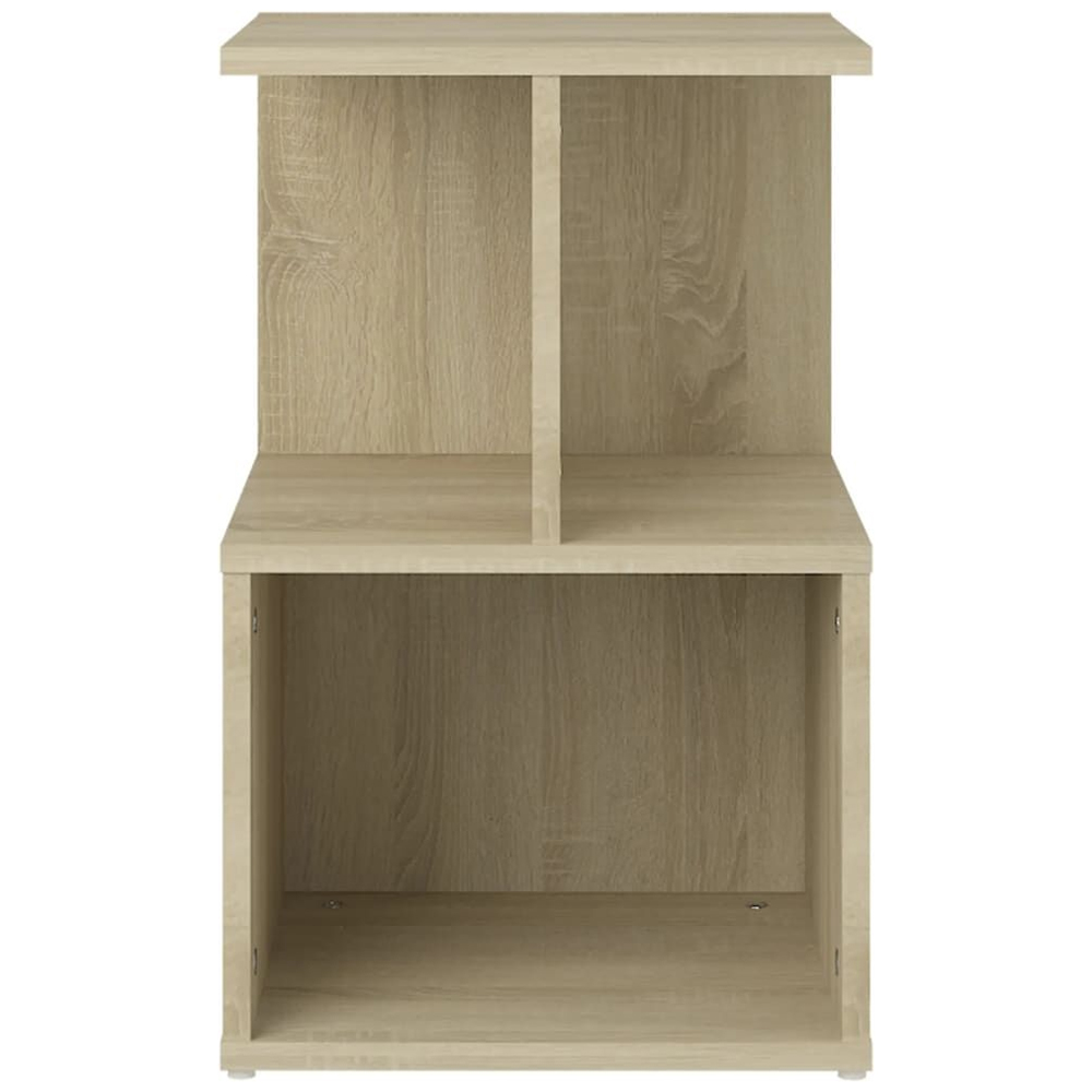 Aponka Wooden Bedside Cabinet With 1 Self - Sonoma Oak