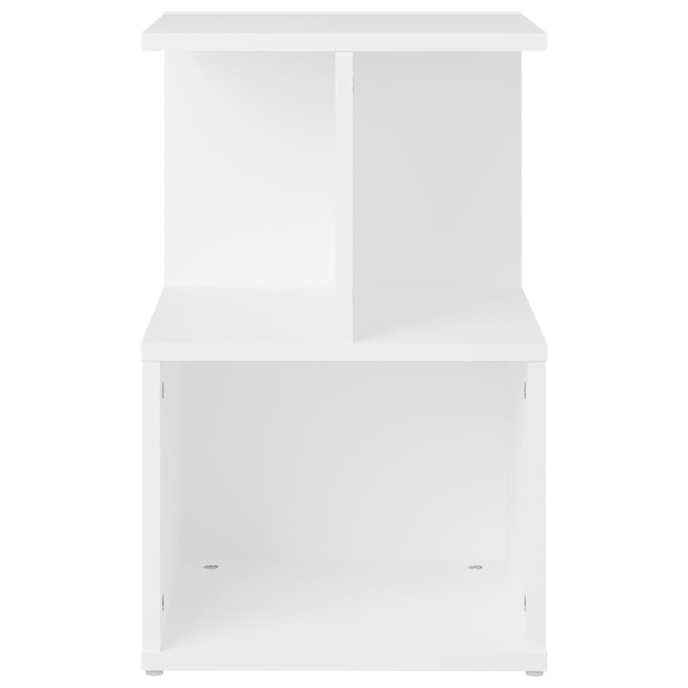 Aponka Wooden Bedside Cabinet With 1 Self - White