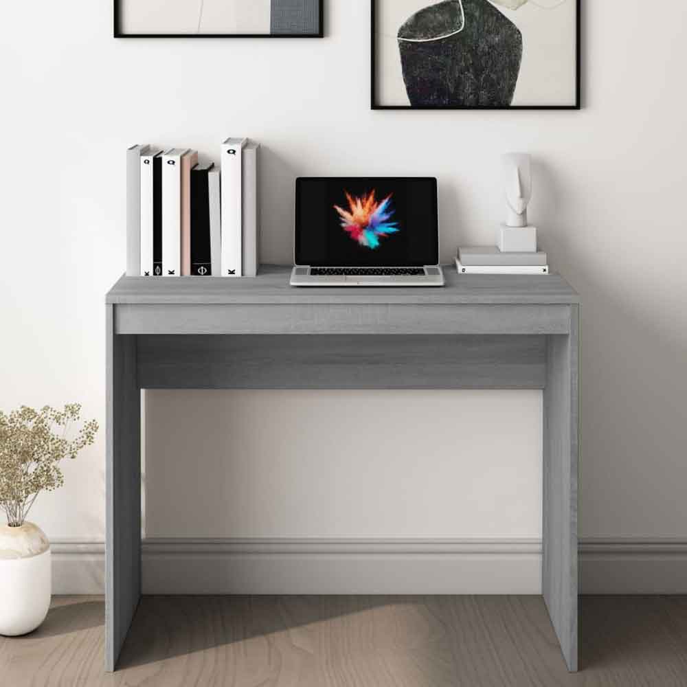 Aponka Wooden Laptop Desk - Grey Sonoma