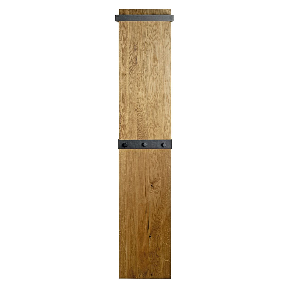 Apopka Tall Wooden Coat Rack In Oak And Black