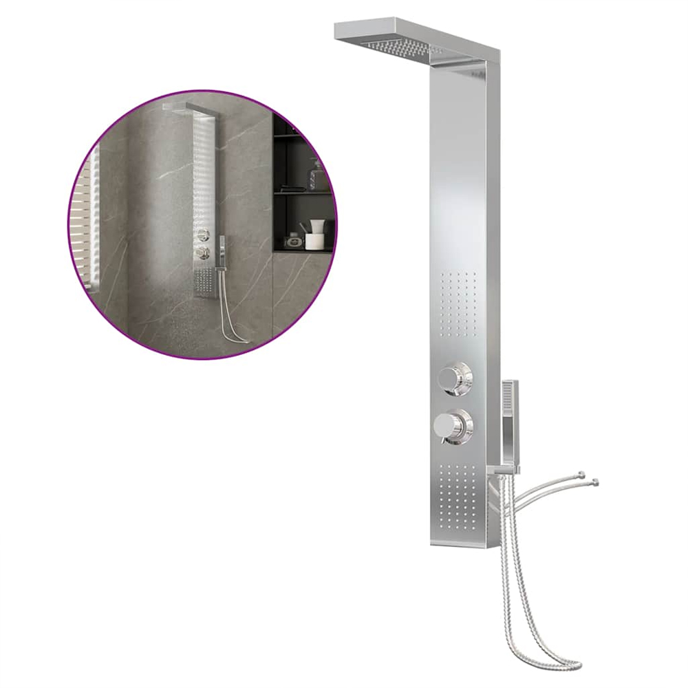 Appleton 4 Modes Shower Panel System With Shower Kit 1140mm Height - Silver