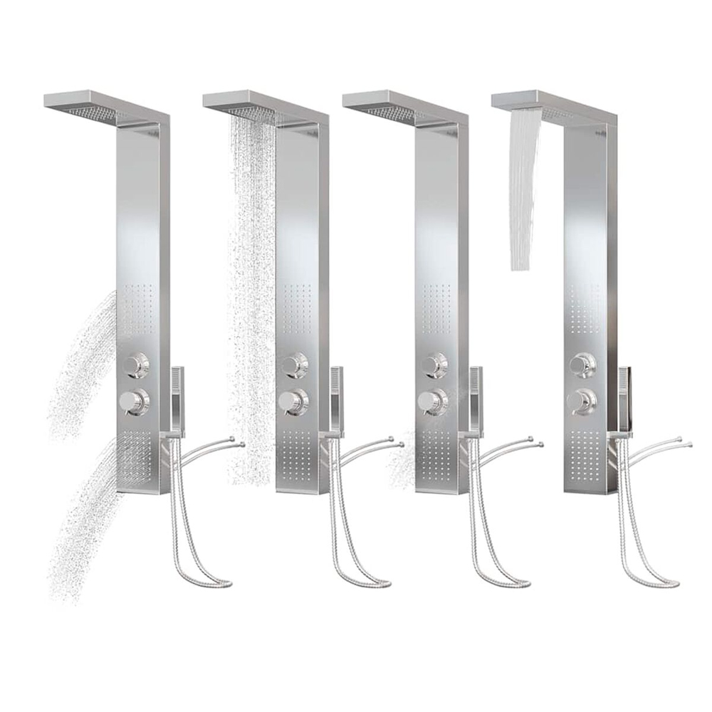 Appleton 4 Modes Shower Panel System With Shower Kit 1140mm Height - Silver