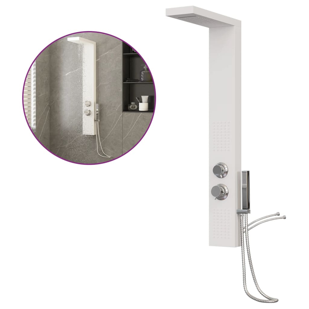 Appleton 4 Modes Shower Panel System With Shower Kit 1140mm Height - White