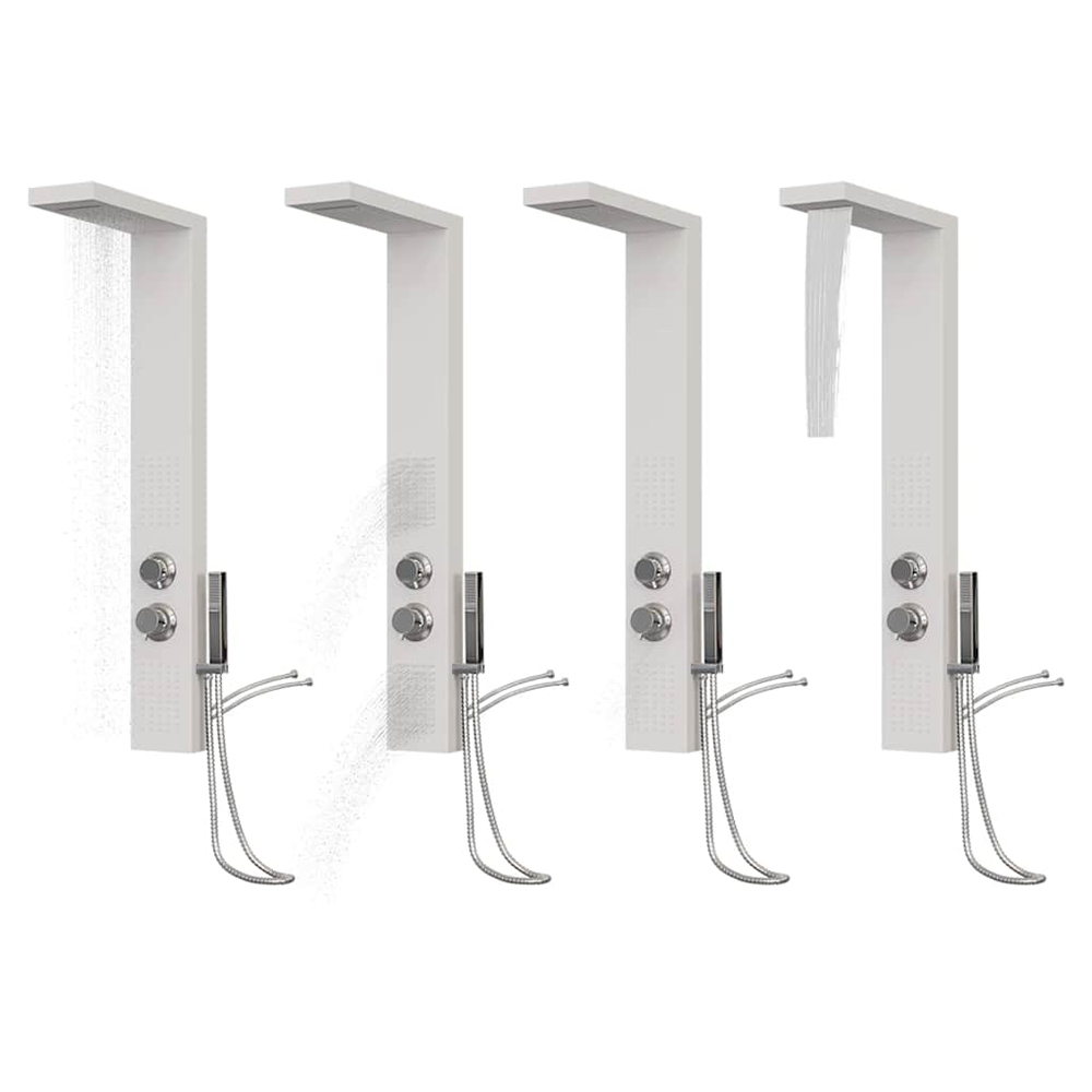 Appleton 4 Modes Shower Panel System With Shower Kit 1140mm Height - White