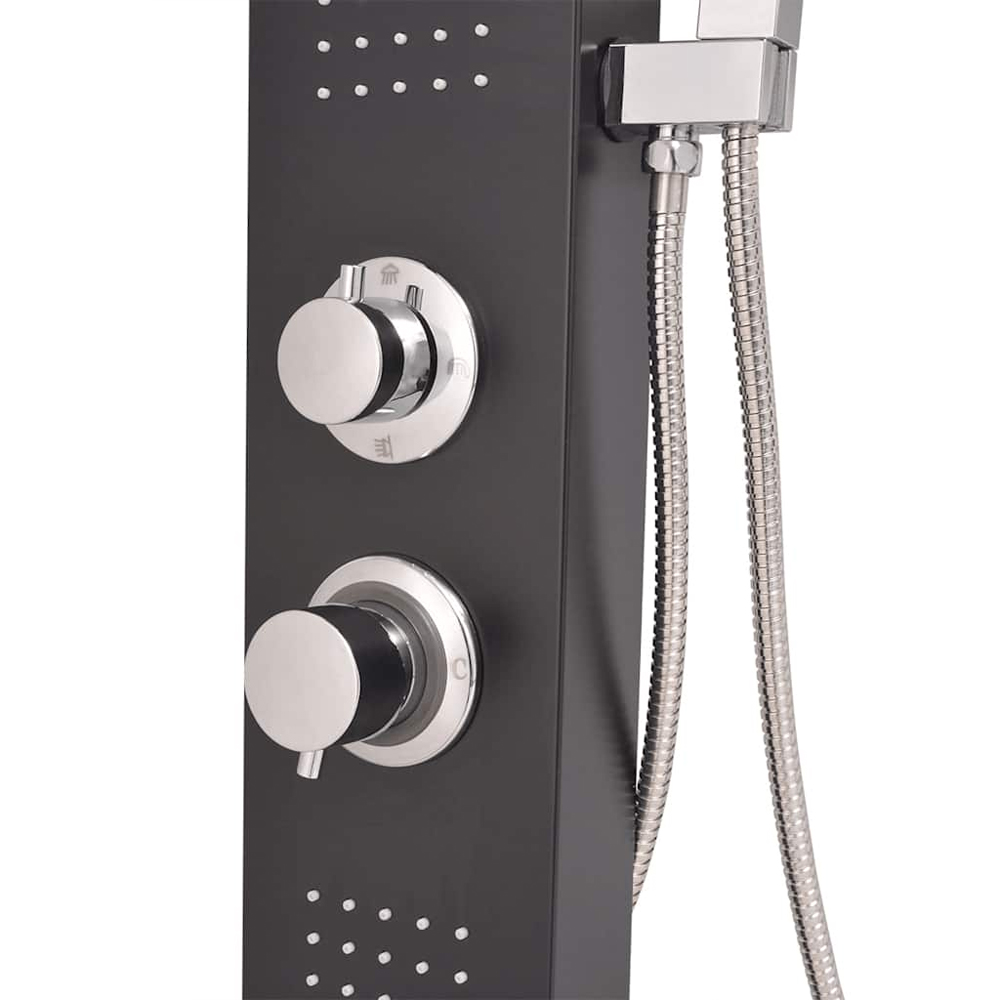 Appleton 4 Modes Shower Panel System With Shower Kit 1300mm Height - Black