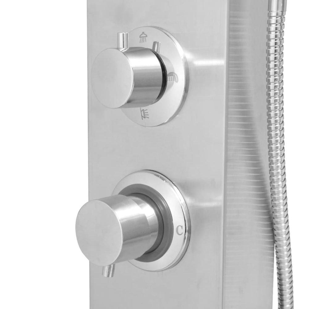 Appleton 4 Modes Shower Panel System With Shower Kit 1300mm Height - Silver