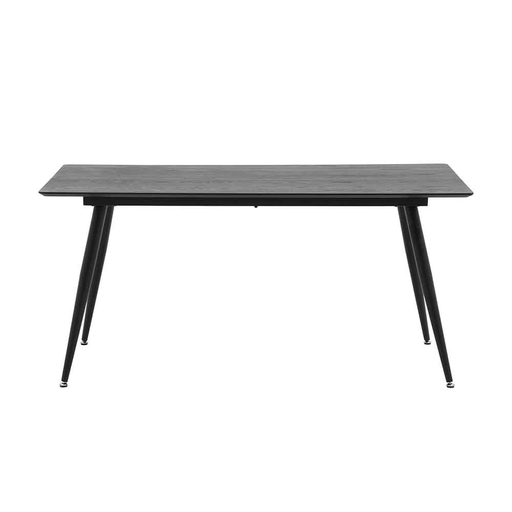 Aptly Wooden Rectangular Dining Table In Black