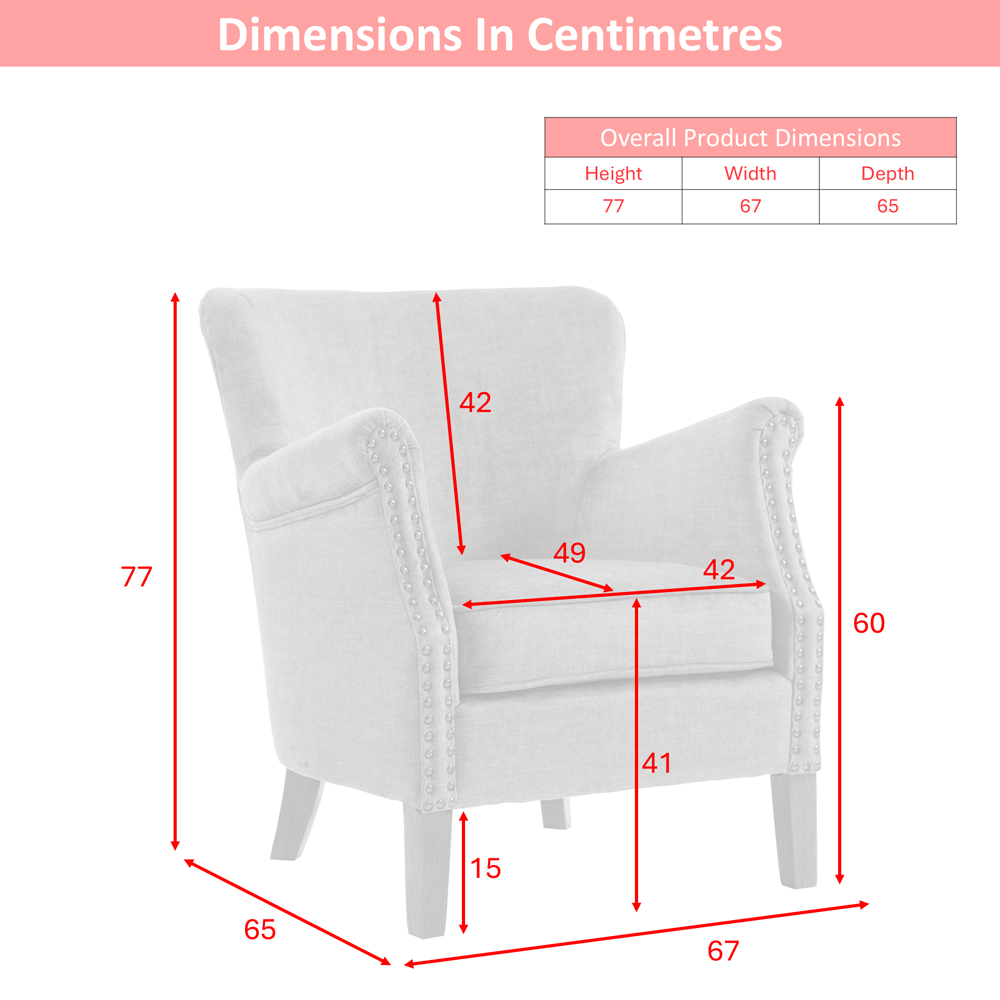 Aquarii Fabric Bedroom Chair in Amber