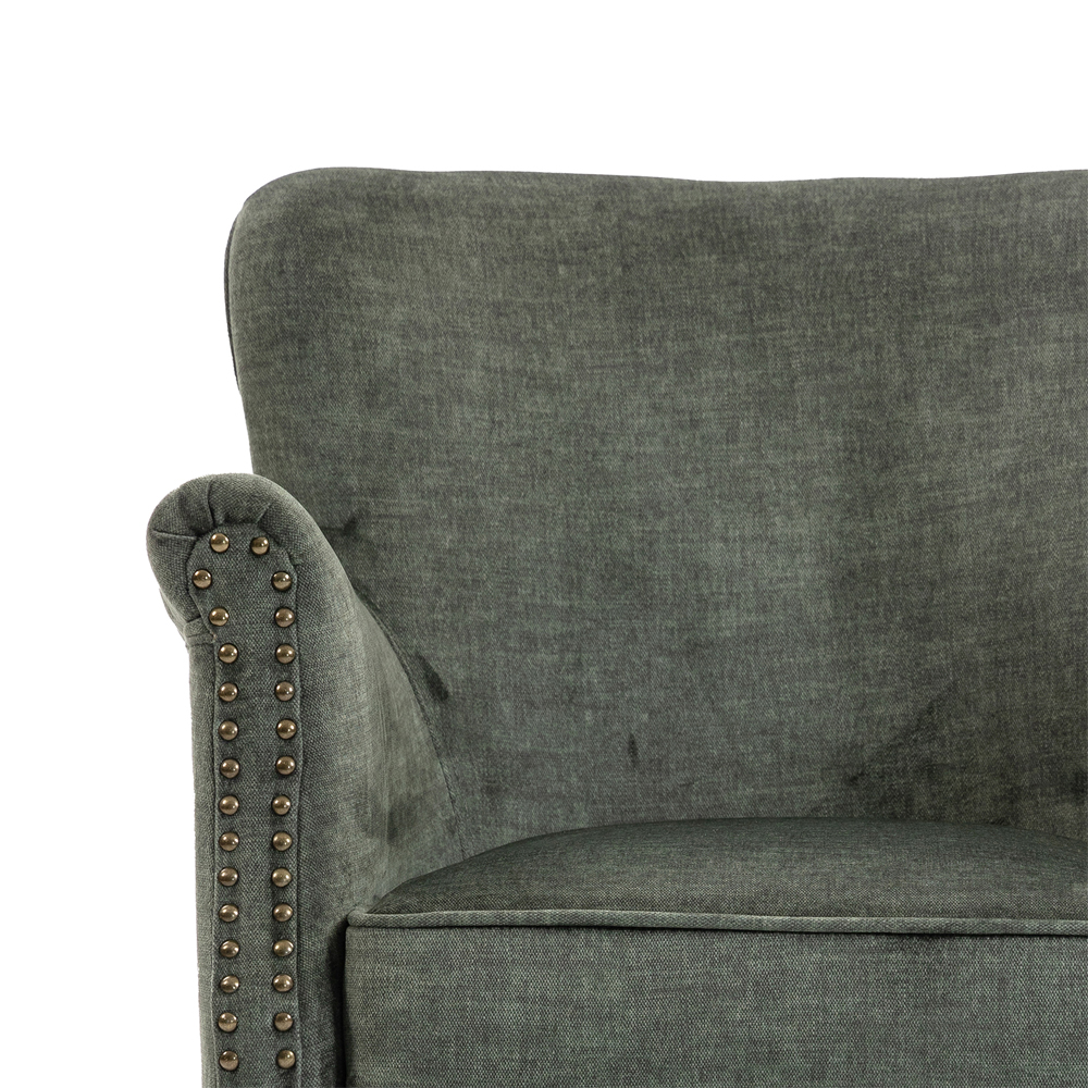 Aquarii Fabric Bedroom Chair in Winter Moss