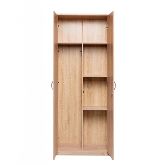 Aquarius Storage Cabinet In Sonoma Oak With 2 Doors And Shelves