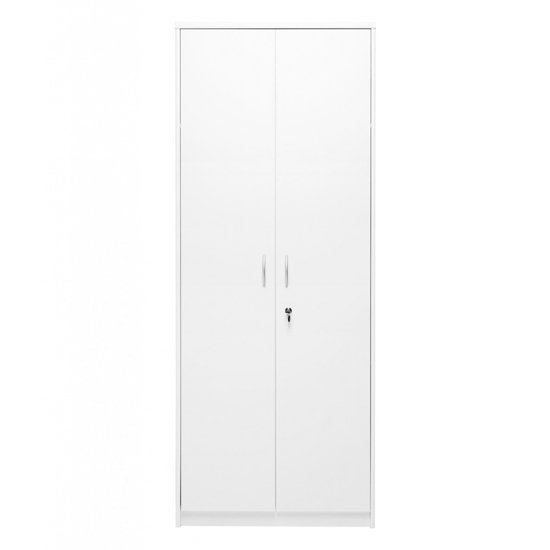 Aquarius Storage Cabinet In White With 2 Doors And Shelves_2
